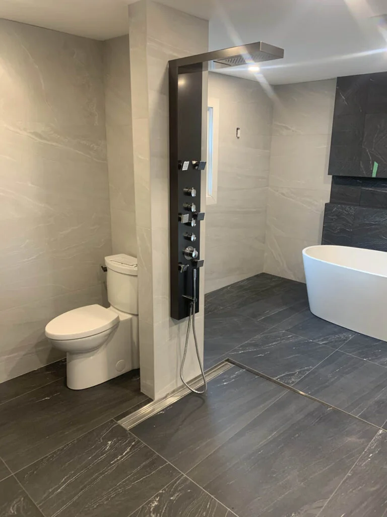 toilet plumbing rough in