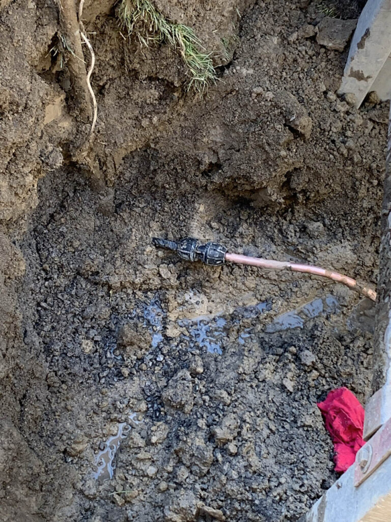 Trenchless water line repair by Summit Drain and Plumbing